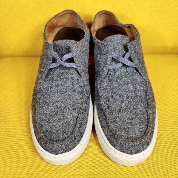 Peter Millar Shetland Wool Slip-On Gray Casual Loafers Men's Shoes Size 10.5M - Picture 2 of 11